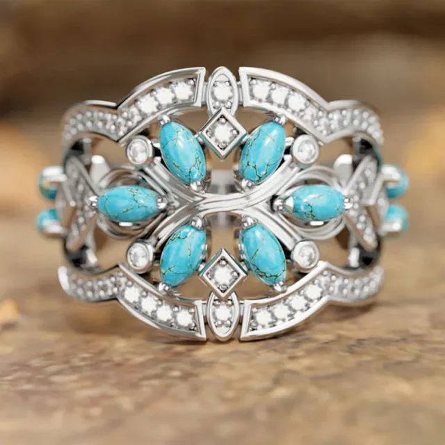 Japanese And Korean Ethnic Style Exotic Ring White Gold Color - Shop at LoveMi