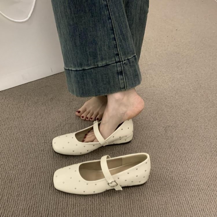Square Toe Ballet Flats, picture 3 of 6