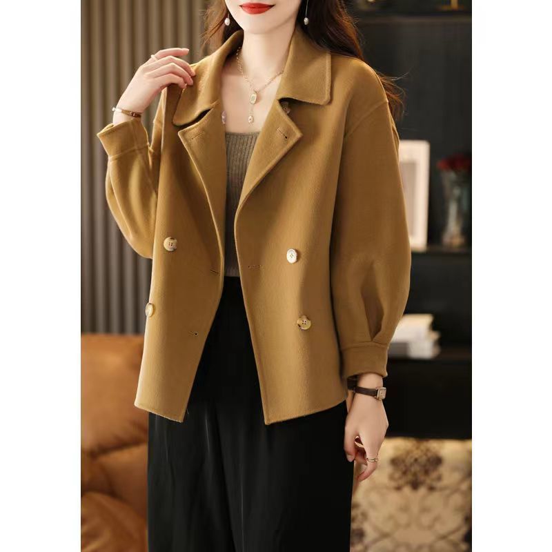 Woolen Short Coat Female Double-faced Woolen Goods