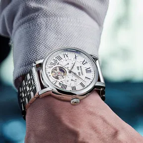 Detailed shot of the watch bracelet