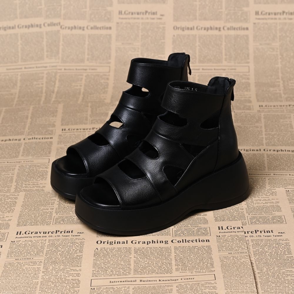 Hollow-Out Platform Sandals, picture 2 of 2