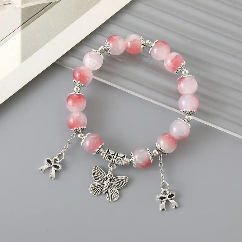 All-matching Graceful Crystal Bracelet For Women - K3334 Pink