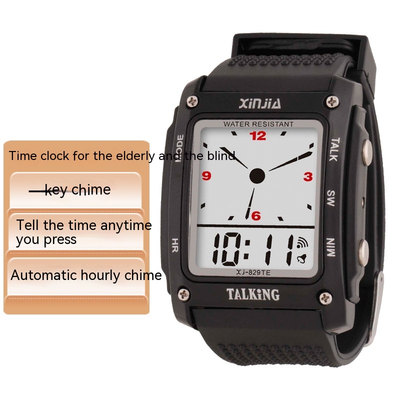 One-click Voice Time Announcing Watch Middle-aged And Elderly Electronic Watch