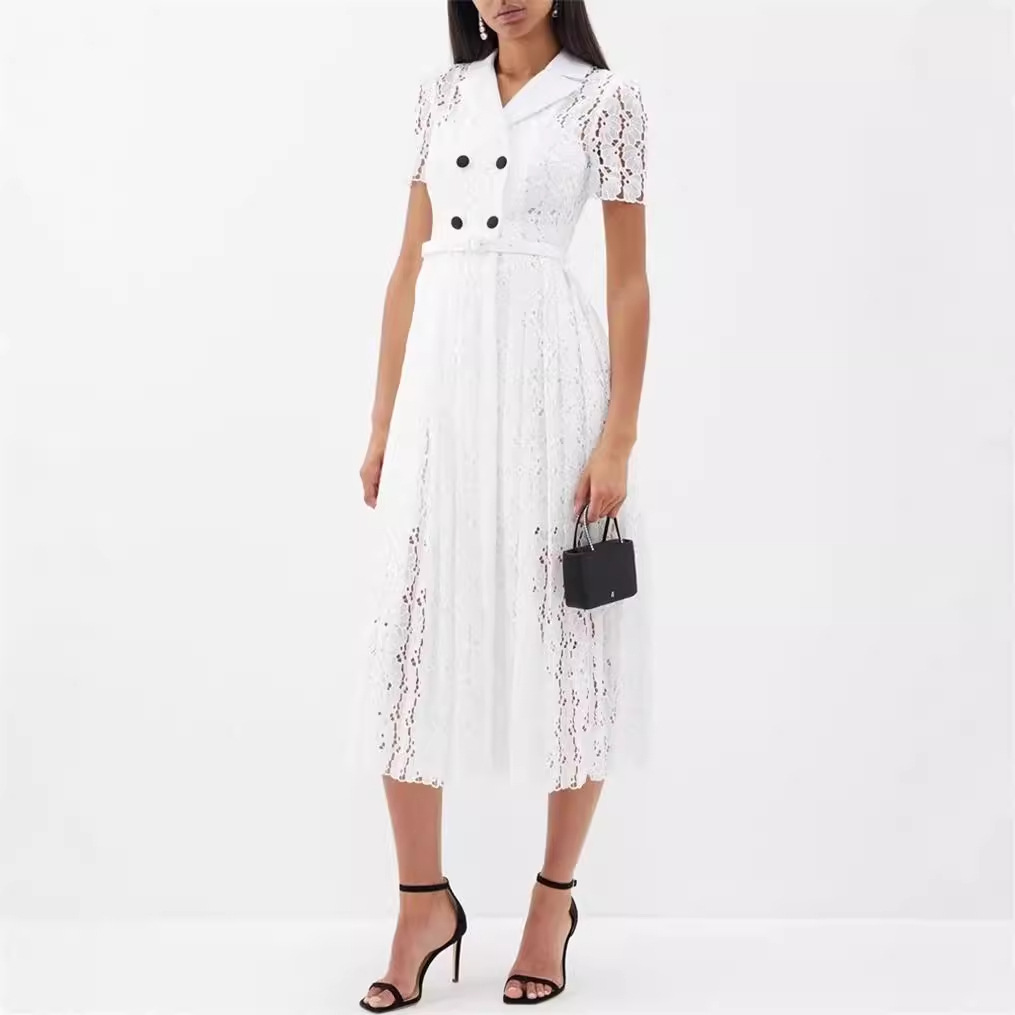 Lace A-Line Maxi Dress