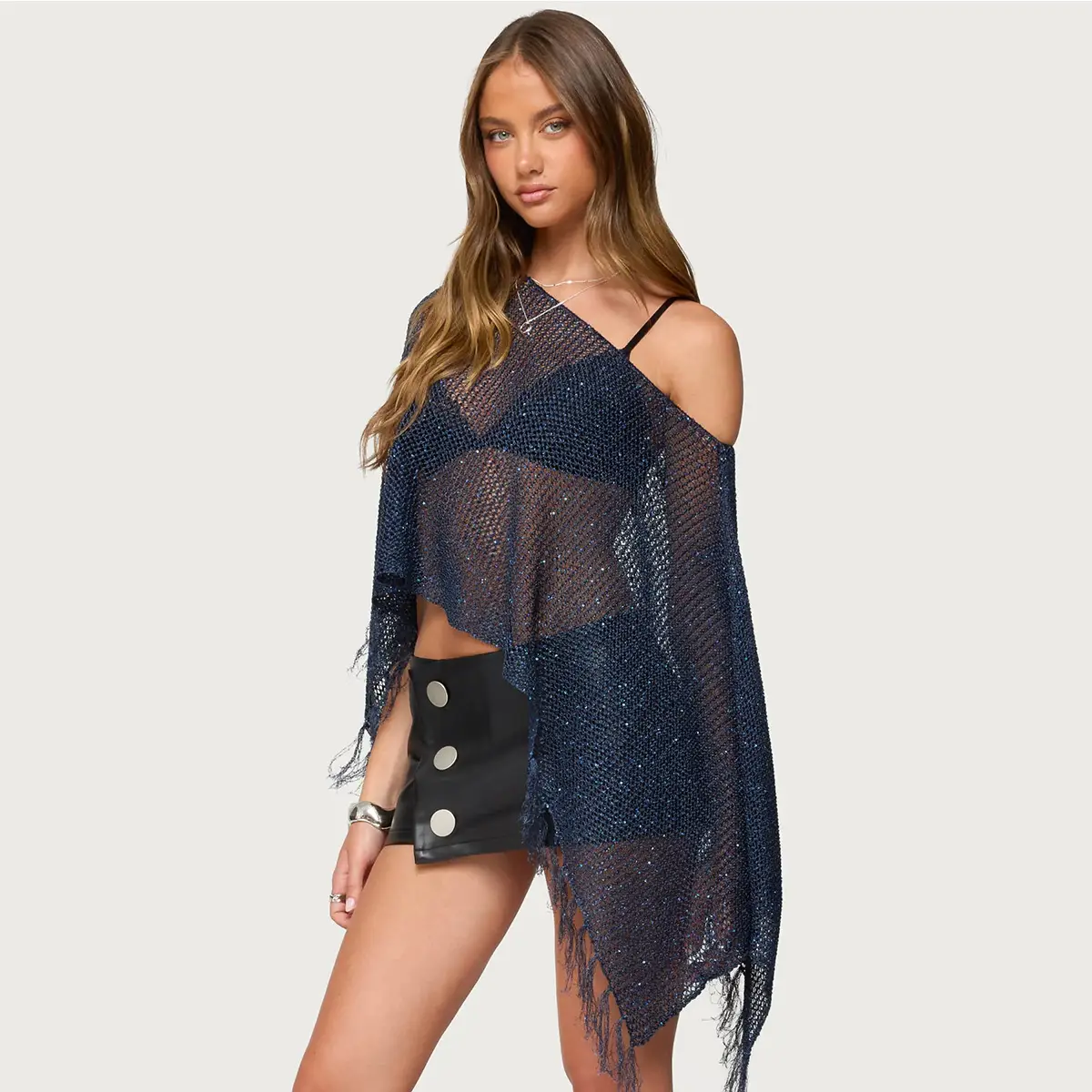Loose-fitting Bikini Cover-up Top For Women