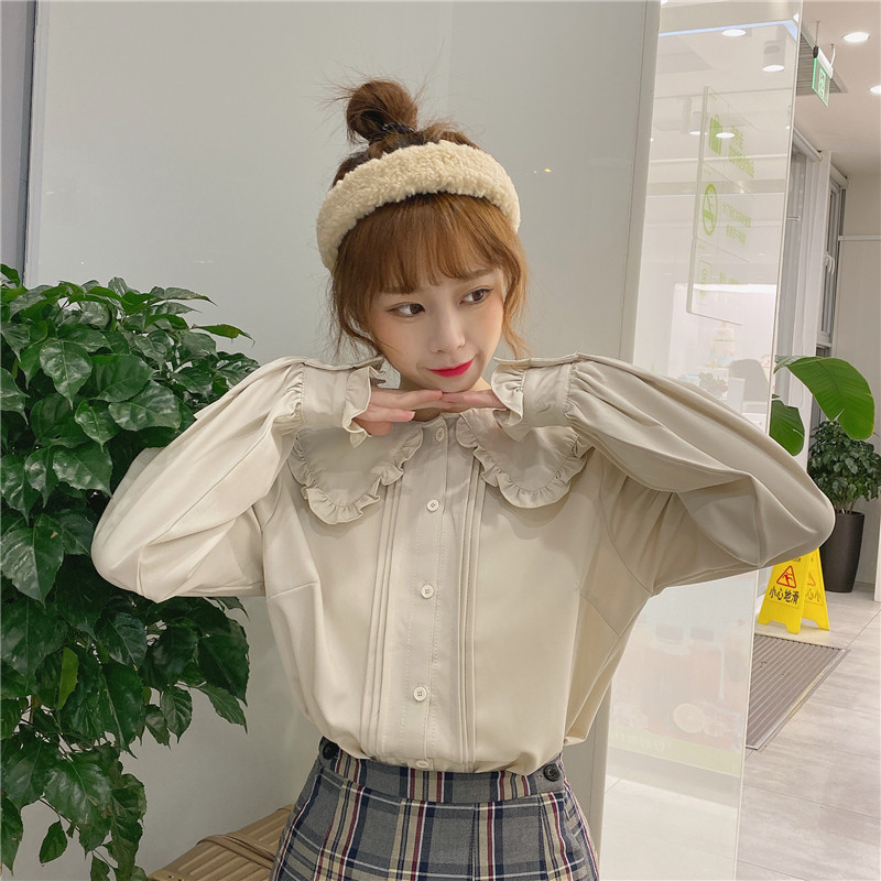 Title 12, Jk Uniform Basic Sweet Doll Collar Long Sleeves