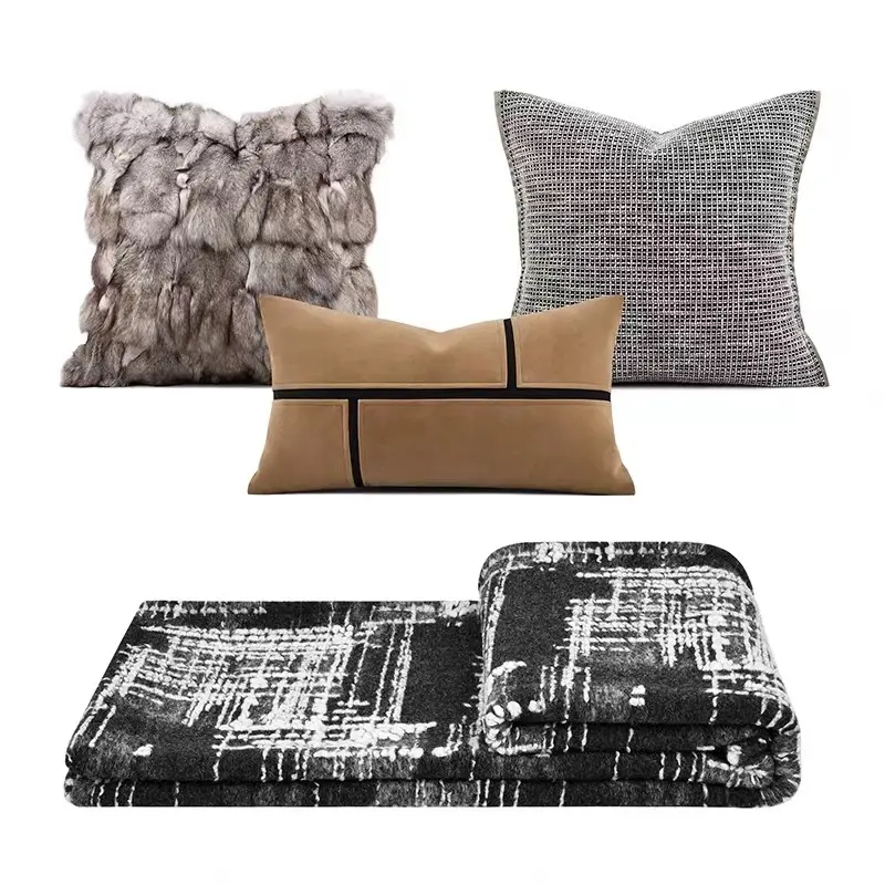 Bed Blanket Towel Sofa Cover Model Room