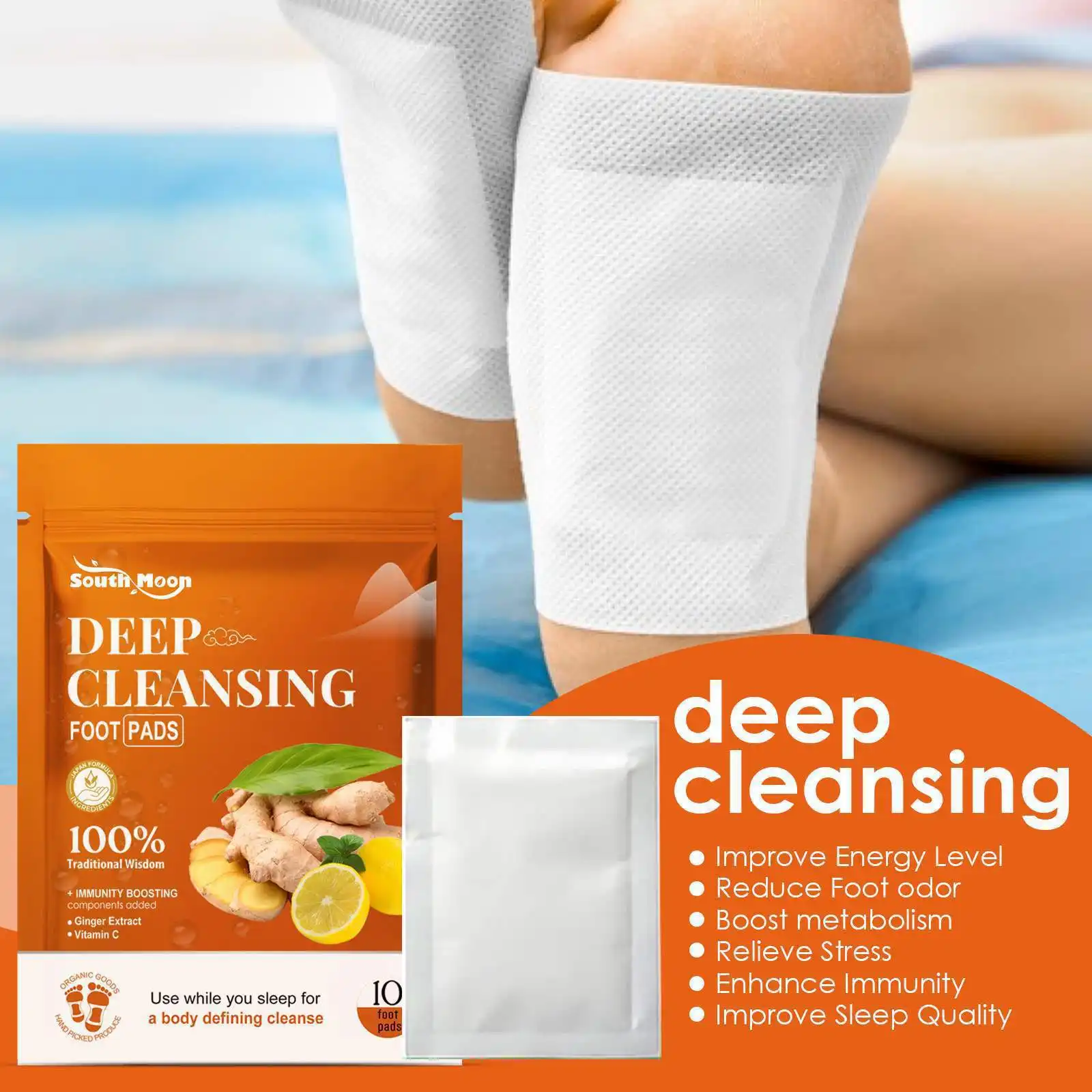 Ginger Deep Cleansing Foot Patch Relieve Physical Discomfort