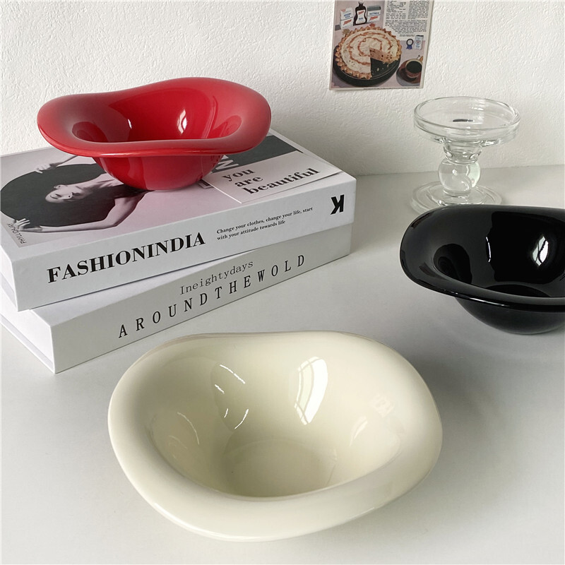 Ceramic Cream Style Afternoon Tea Dessert Tableware Bowl