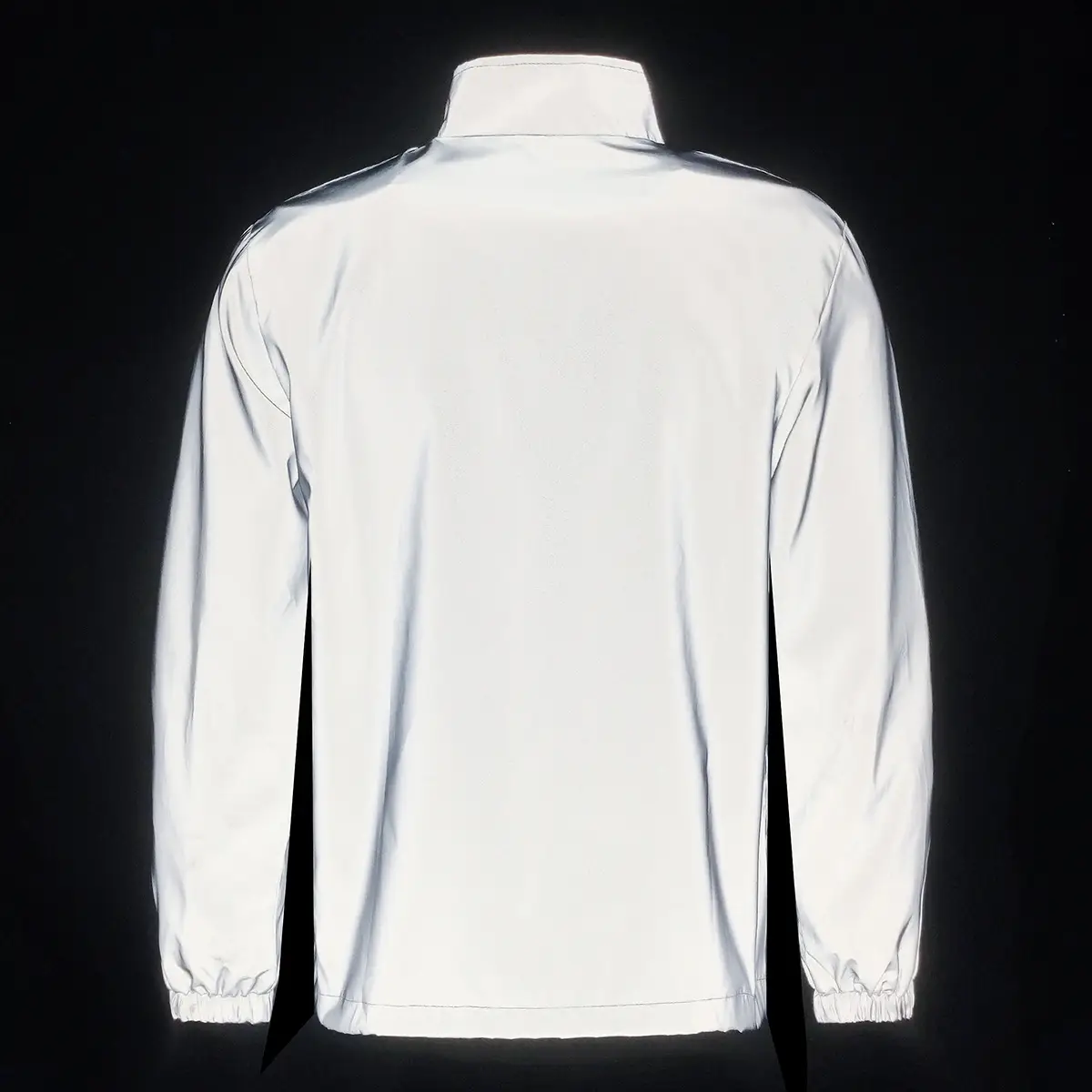 Men's Stand-Up Collar Reflective Jacket