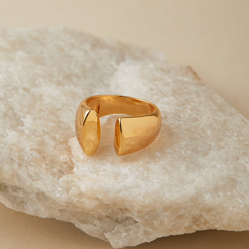 Adjustable Irregular Polished Index Finger Ring