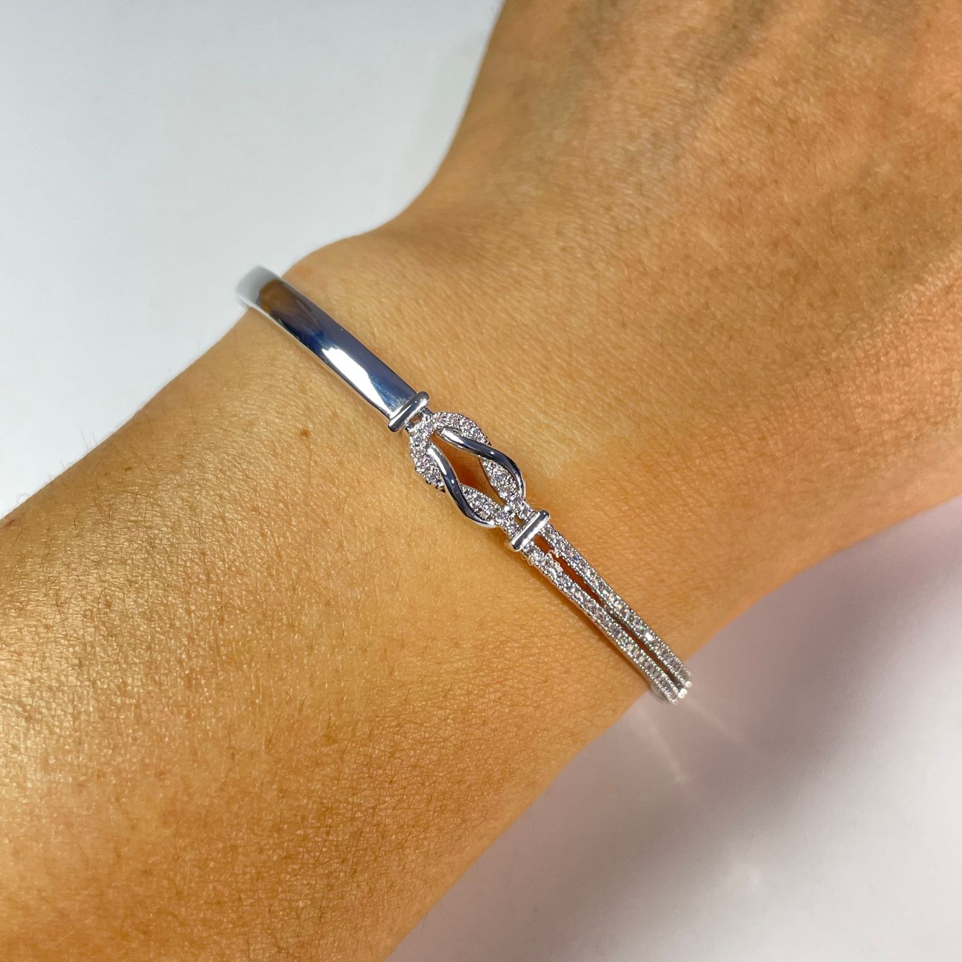 Infinite Symbol Eight Character Knotted Zircon Simple Fashion Bracelet