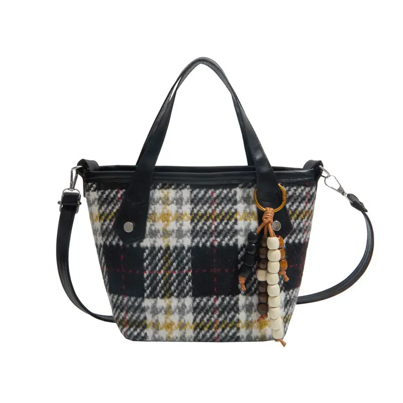Large-capacity Fashionable Plaid Tote Bag
