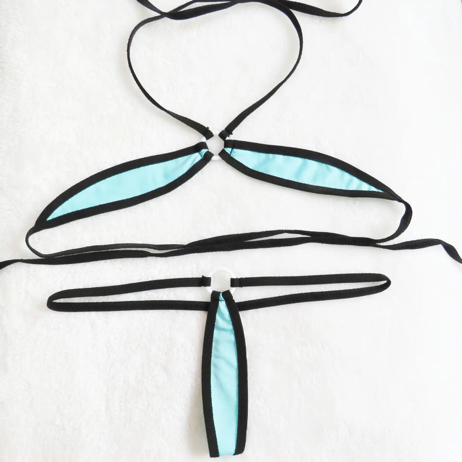 Women's Pajamas See-through Three-point Bikini Suit