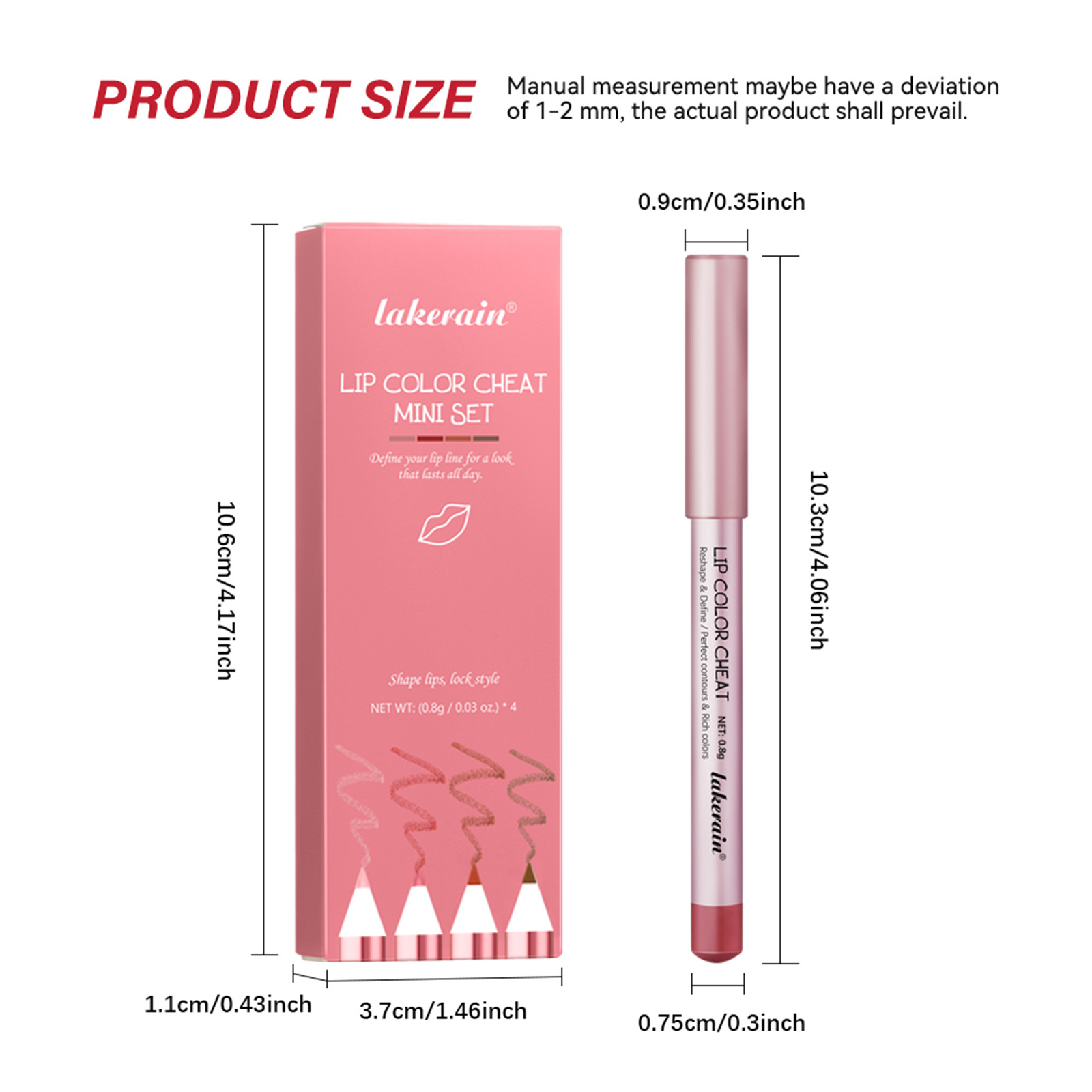 4 PCs Matte Lipstick Lip Liner - Image 4