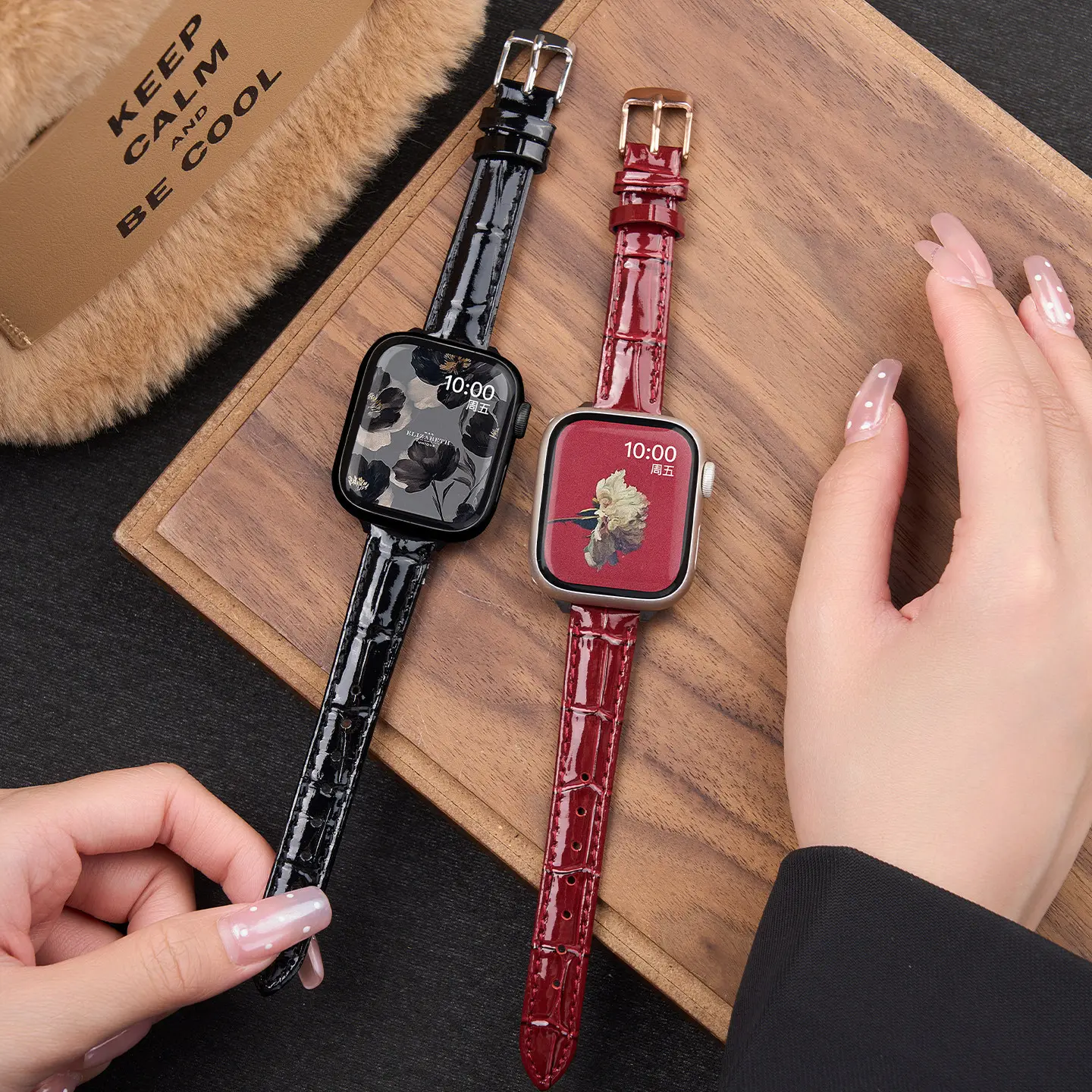 Fine-style Pearl Bamboo-knot Pattern Watch Strap