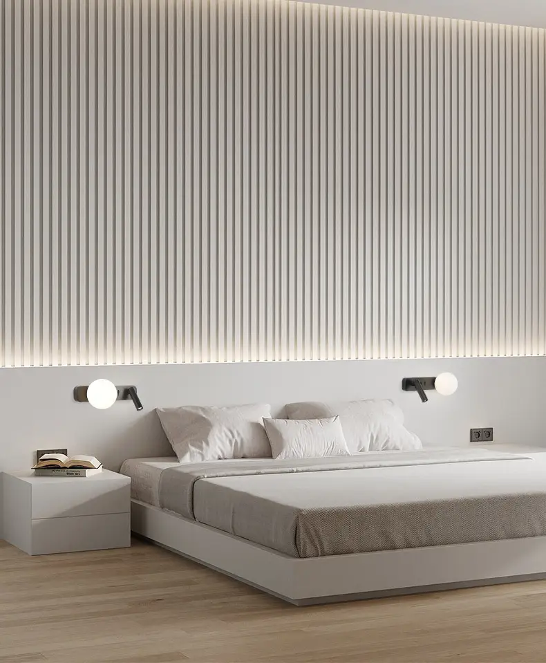 Modern Minimalist Trending Creative Moon Ambience Light Minimalist Glass Ball Wall Lamp Bedroom