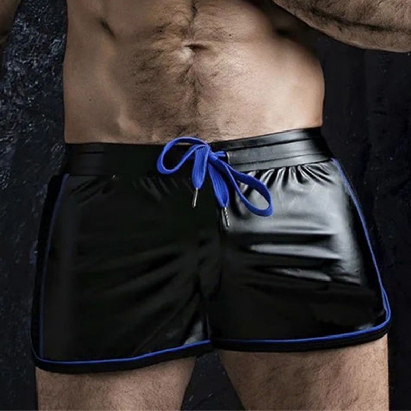 Breathable Sports Casual Biker Leather Shorts