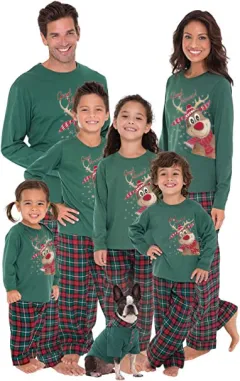 Christmas Printed Parent-child Long-sleeved Pajamas Suit - Picture Color-Female Xl - View 1