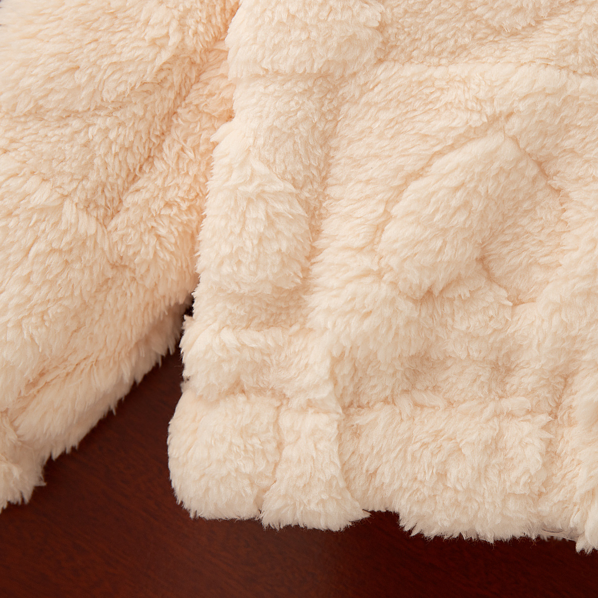 Girls' Pure Color Thickened Fleece Top - Image 2