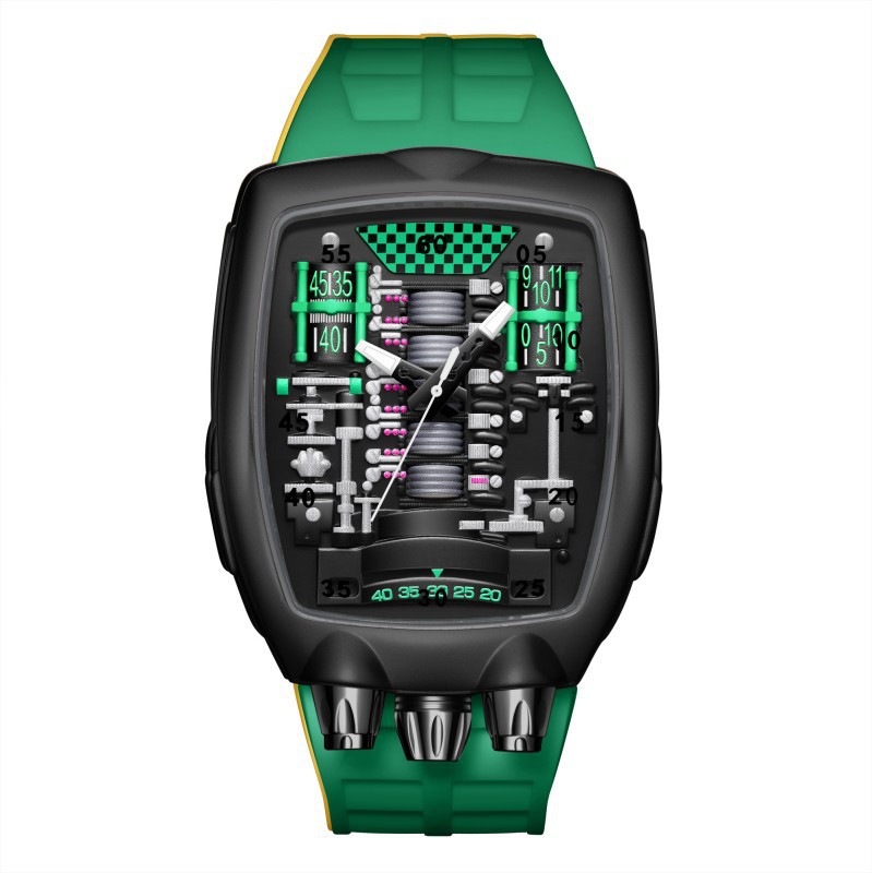 Engine Movement Mens Watch Brand Quartz Watch Fashionable And Distinctive 3
