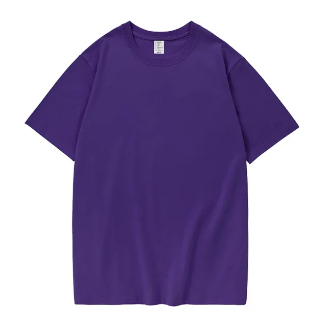 Loose Short Sleeve Men's And Women's Tops Purple - Shop at LoveMi
