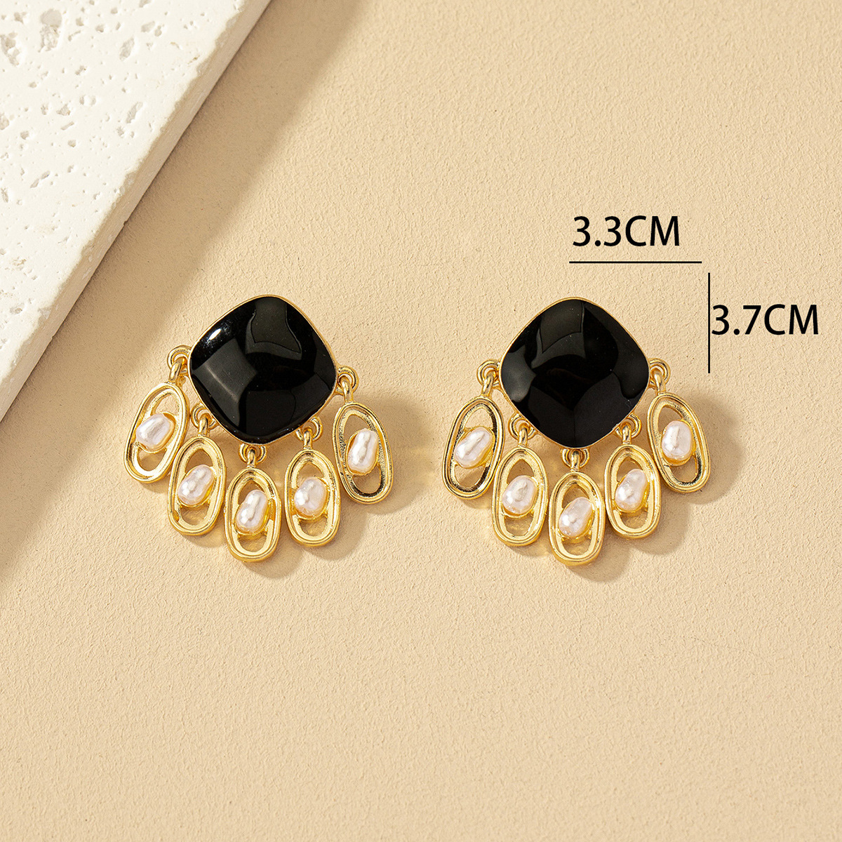 Women's Geometric Enamel Casual Earrings