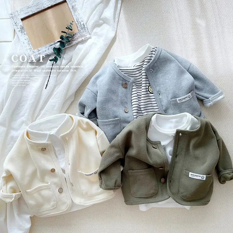 Kids Relaxed-fit Cardigan Casual Outerwear