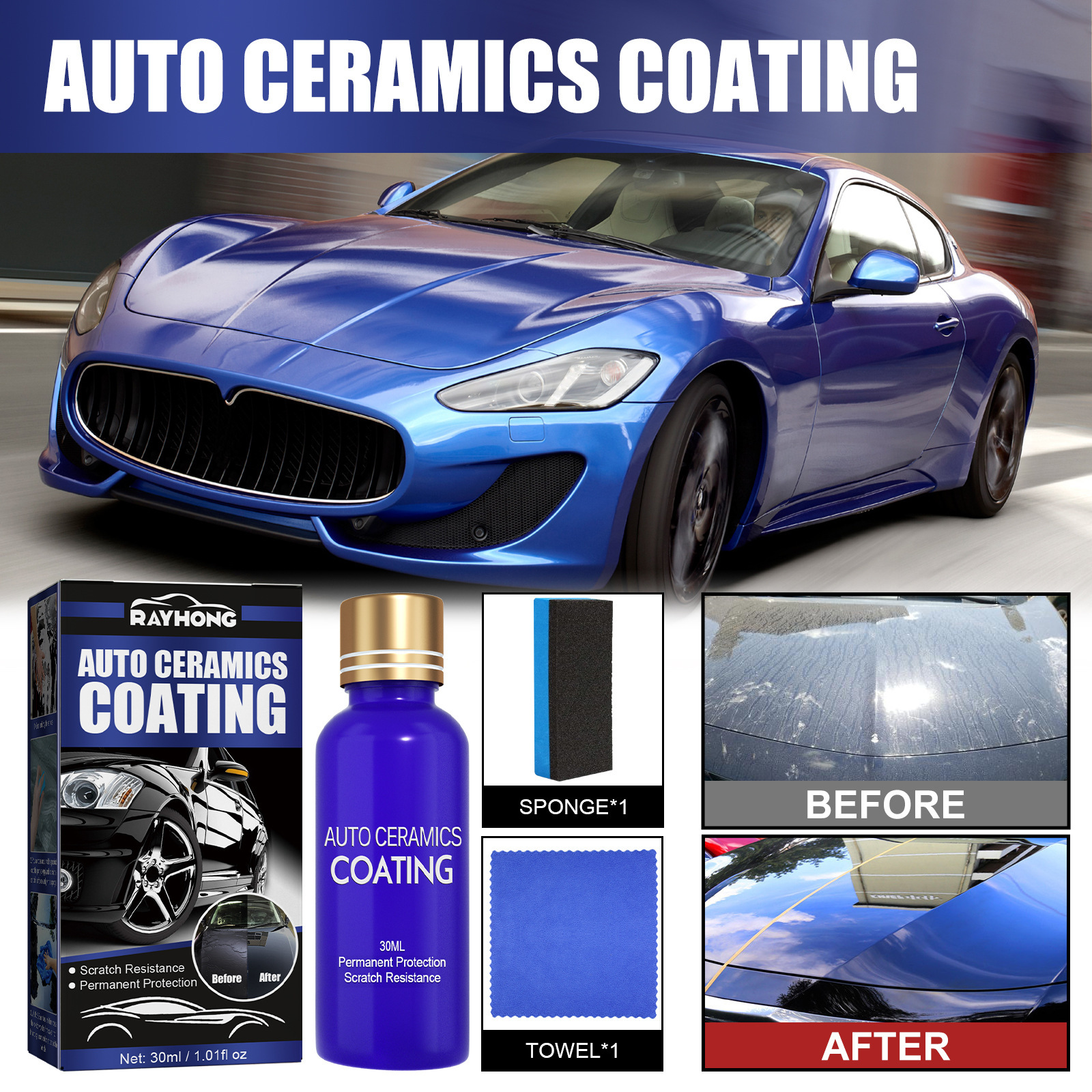 Waterproof Scratch Cleaning Car Plating Solution