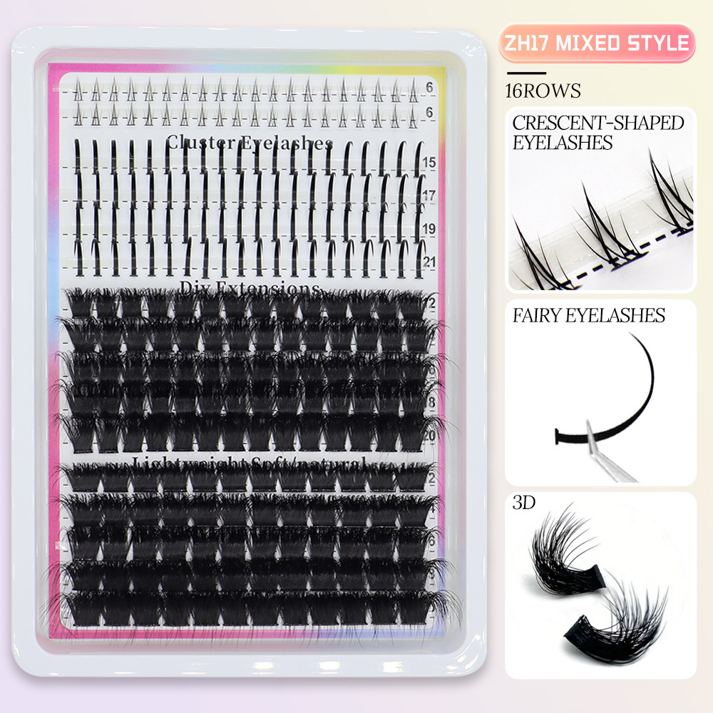 Fairy-style Segmented Fluffy And Densely Packed False Eyelashes