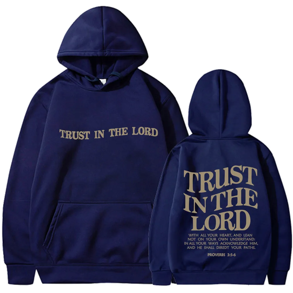Women's Letter Print Sweatshirt Hoodie - Navy Blue 311