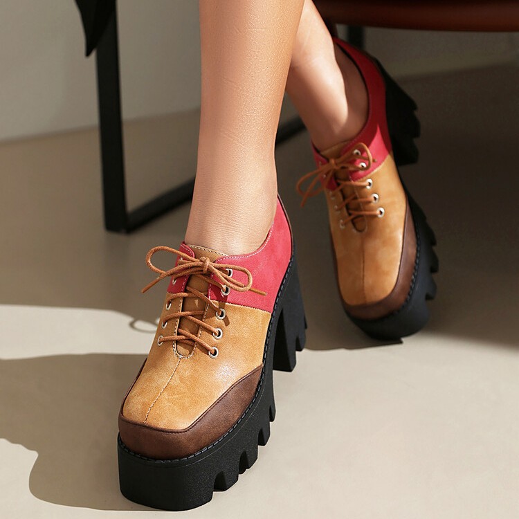 Platform Mule Shoes Women's Large-size High Heels
