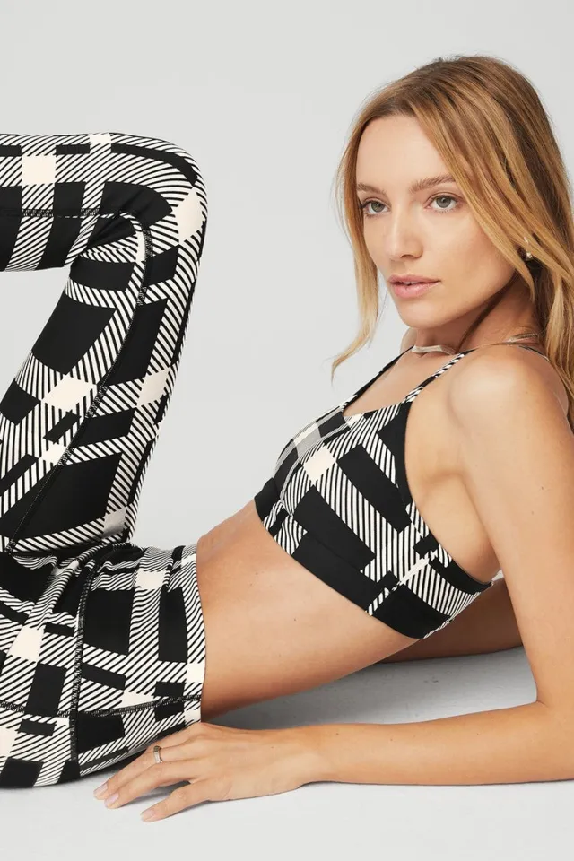 Fashion Large Plaid Yoga Clothes Black Vest - Shop at LoveMi