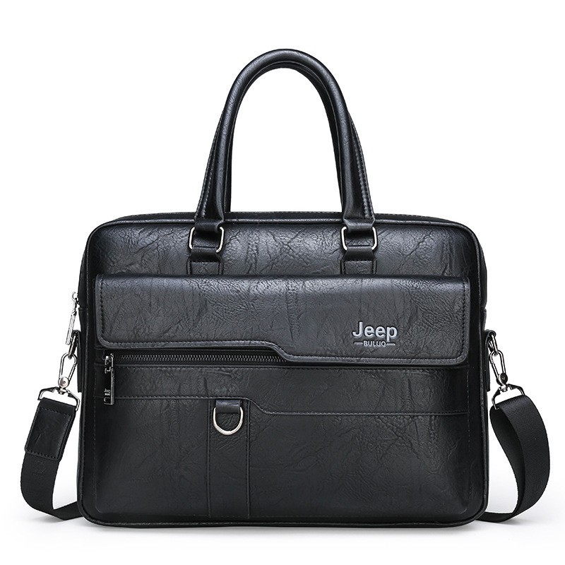Waterproof Briefcase Business Commute Laptop PU Leather