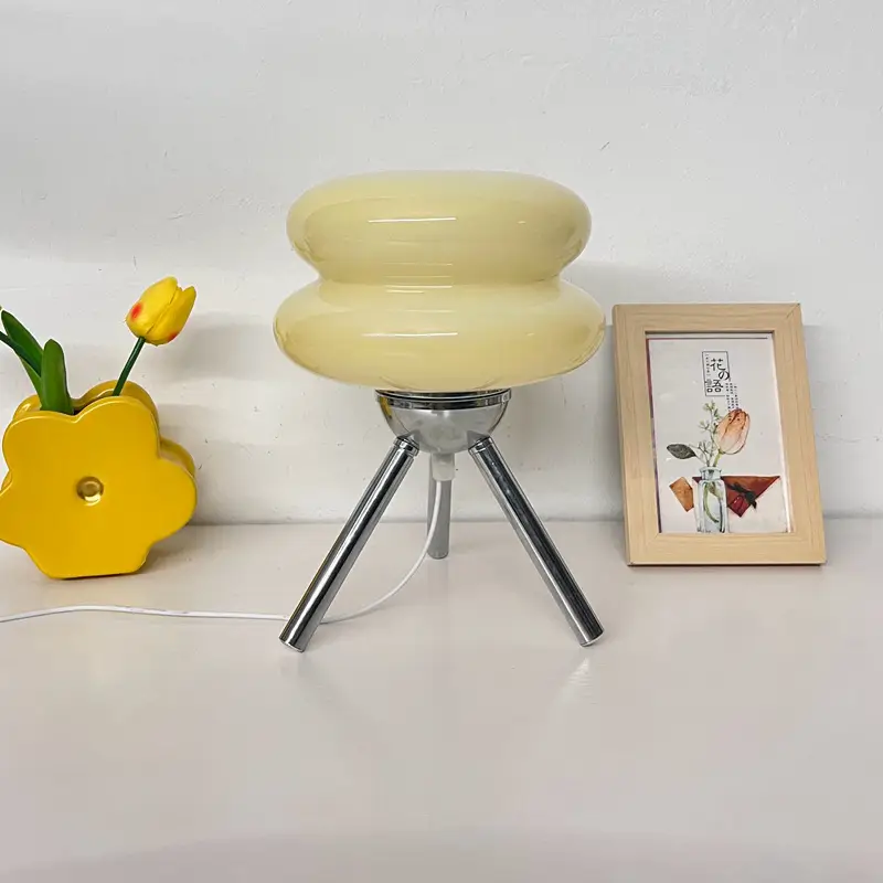Glass Bedroom Desktop Table Lamp Modern Minimalist