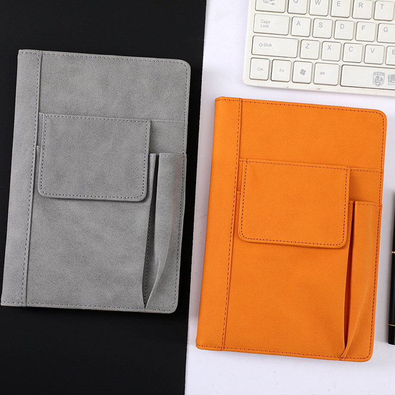 Notepad Multi-functional Pocket Planner Cloth Texture PU Leather Stationery Notebook 4