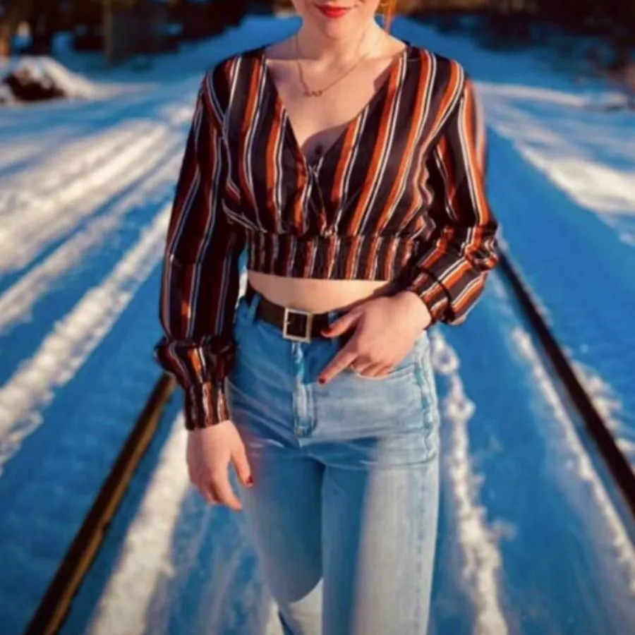 Women's Striped All-matching Top - Color-2Xl
