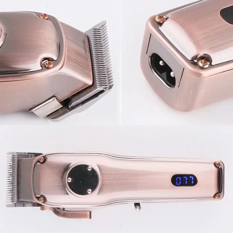 Hair Scissors Carbon Steel Cutter Head Adjustable LCD Display With Base