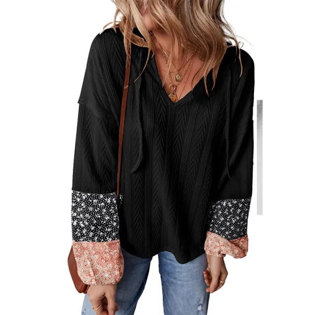 Pullover V neck Knit Casual Versatile Loose Top Lc25128691P2 S - Shop at LoveMi