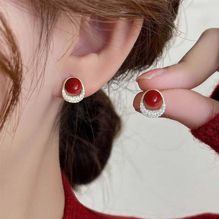 Sterling Silver 2024 New-arrival, No-removal High-end Earrings
