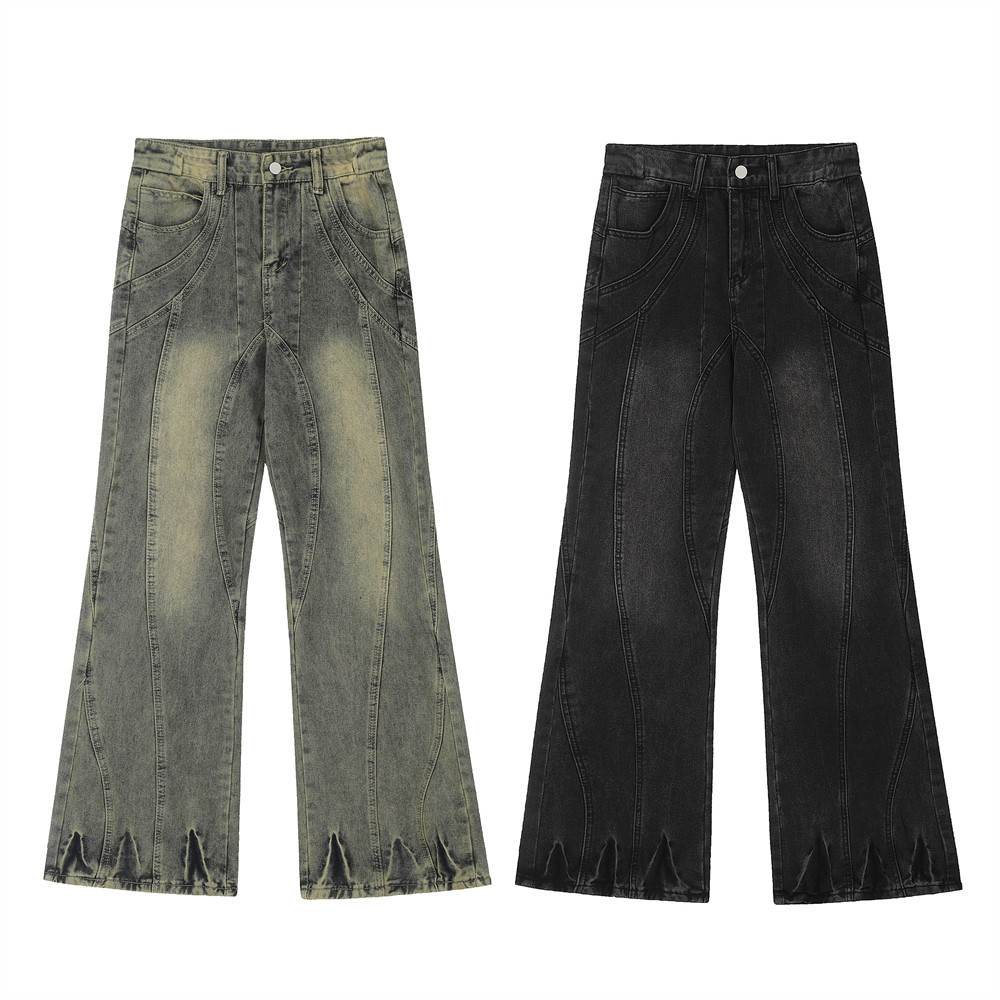 Punk Vibe Trendy Bootleg Pants Men
