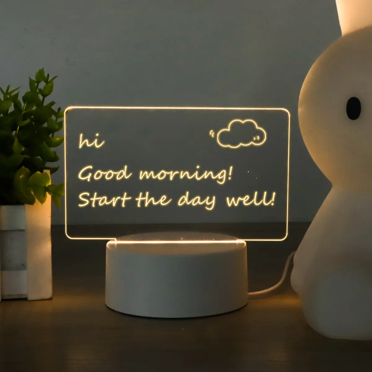 LED Light Note Board Usb Desktop Night