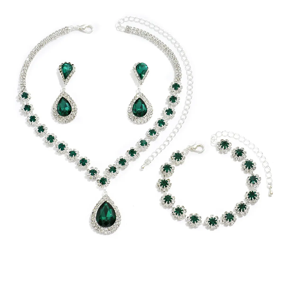 Fashion Jewelry Bridal Suit Necklace Ear Stud