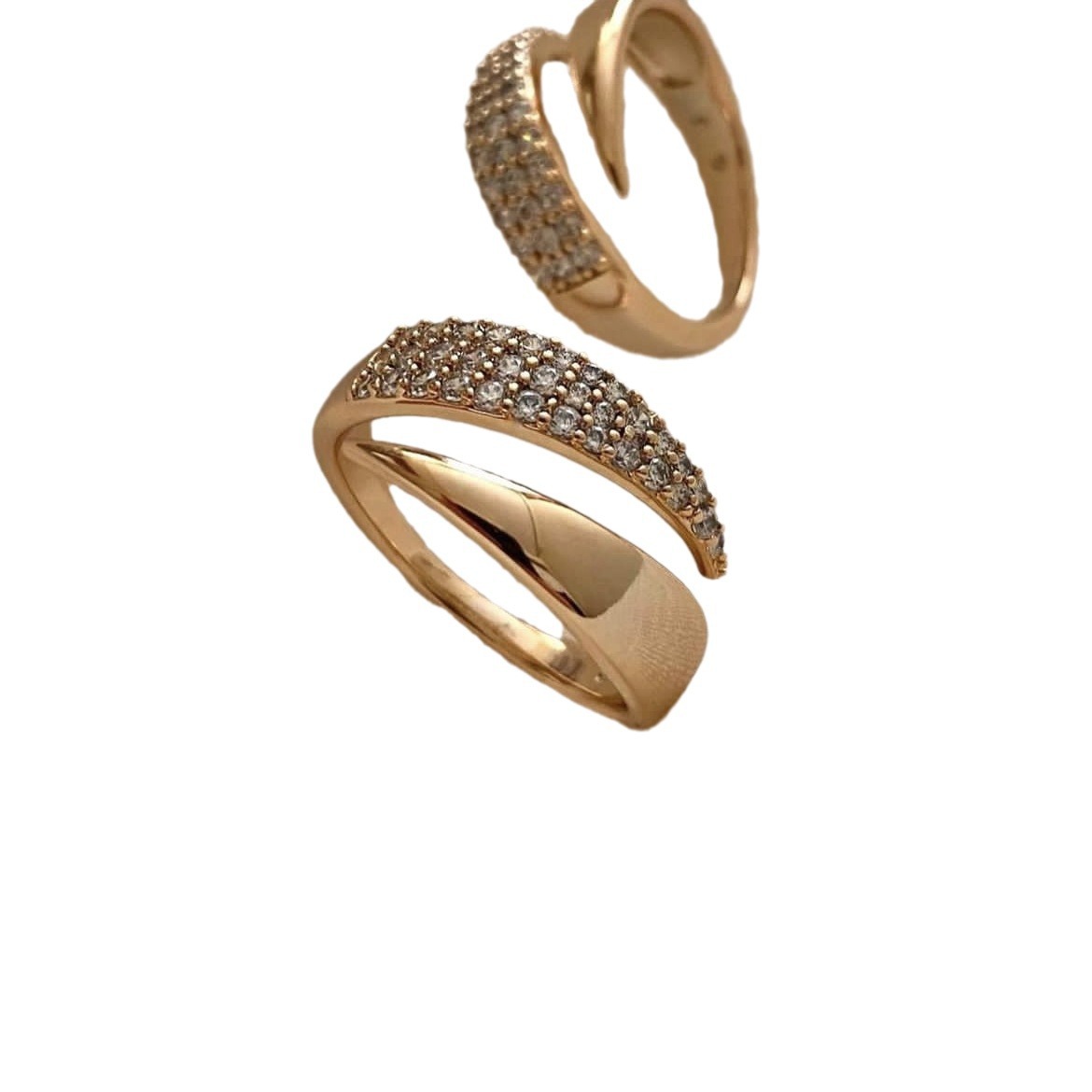Fashion Butterfly Personality Multi-layer Woven Copper Geometric Exaggerated Ring