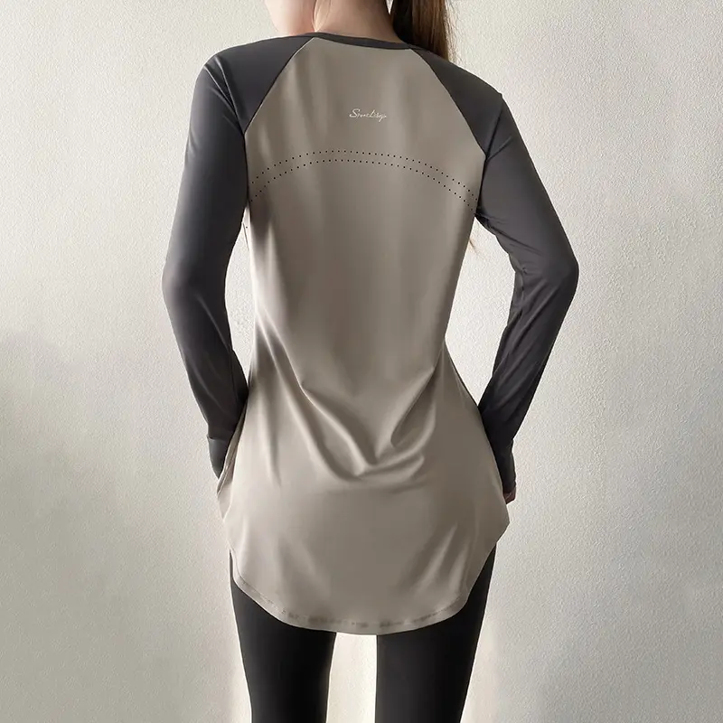 Pilates Yoga Top Mid-Length Hip-Covering Style