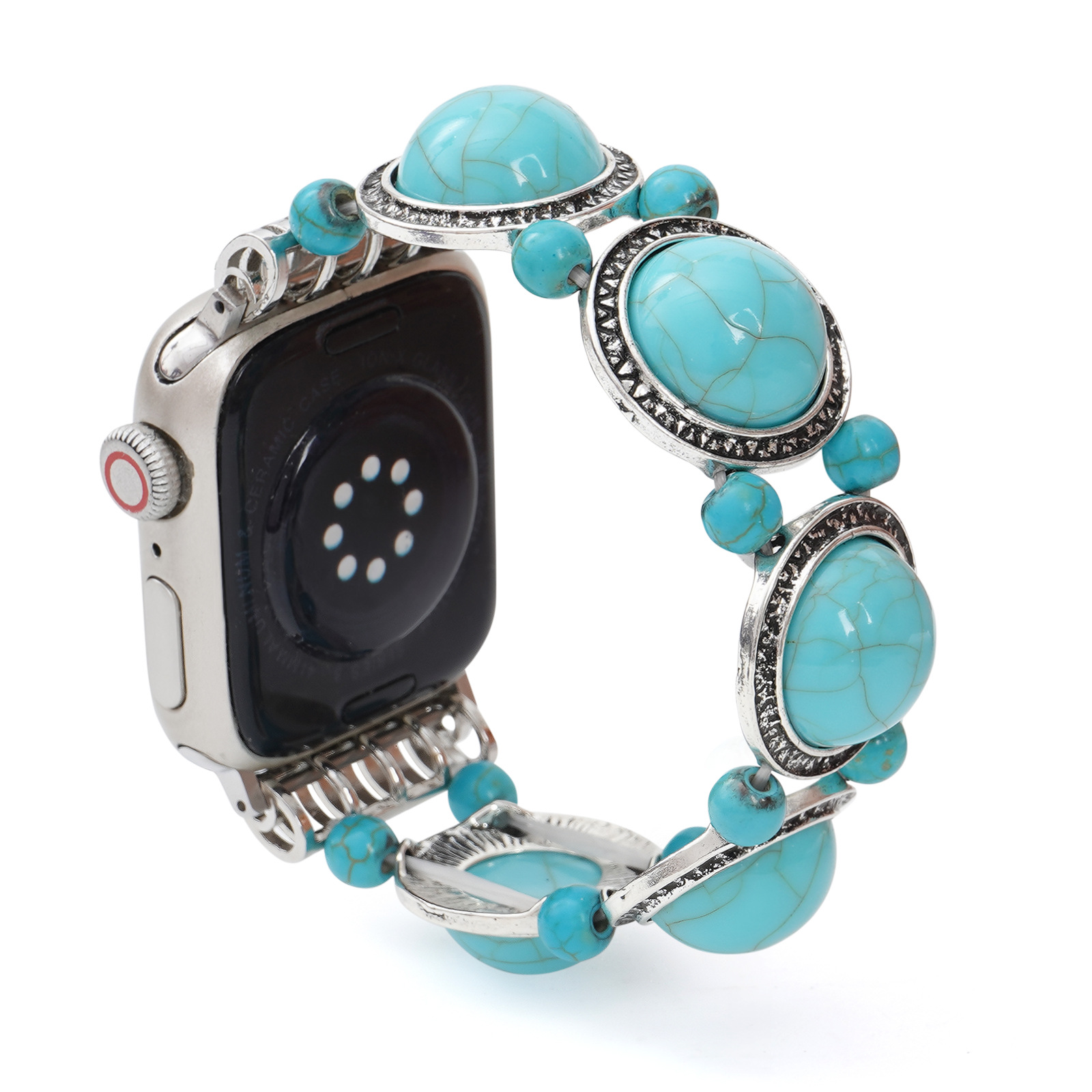 Title 10, Turquoise Single Circle Watch Bracelet