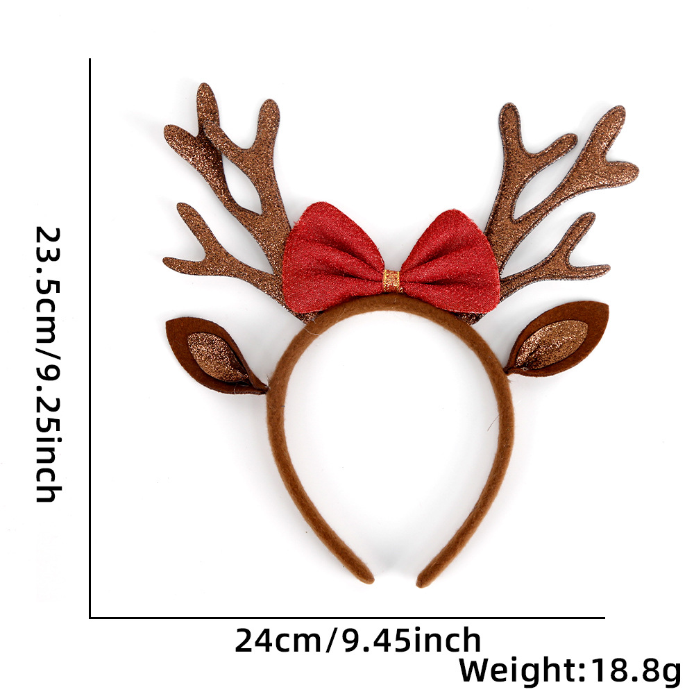 Brown Antlers Bow