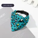 Green Polka Dot Saliva Towel