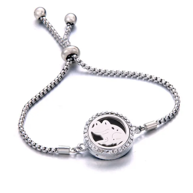 Titanium Steel Aromatherapy Essential Oil Bracelet B22534 - Shop at LoveMi