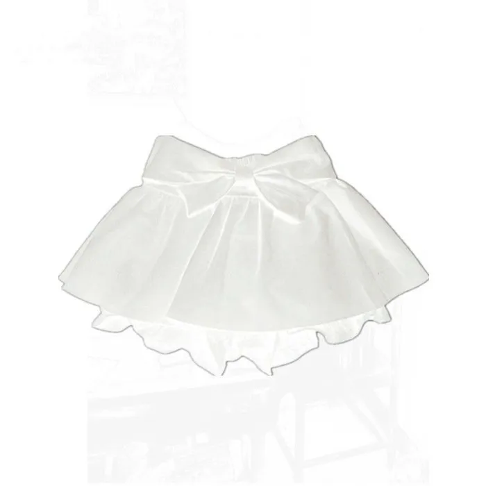 Pettiskirt Sweet Long Leg Girl Bow Pantskirt Spring New Simple Black All-matching Skirt - White